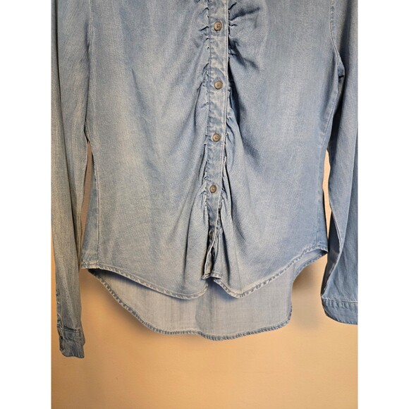 Cloth & Stone Shirred Buttondown Shirt women's size small - Picture 2 of 8